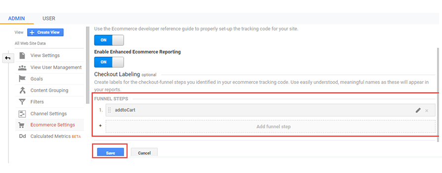 ecommerce tracking with google