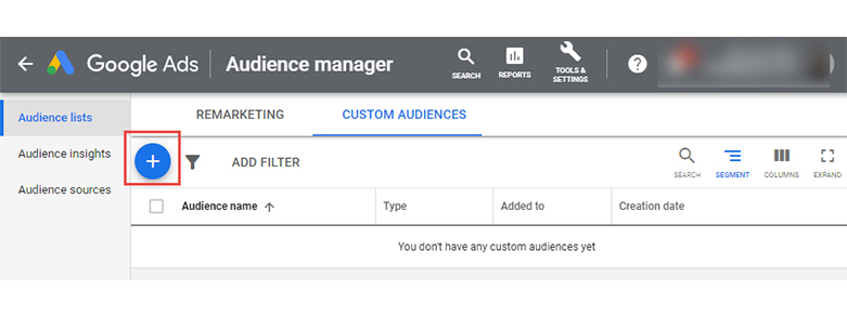 custom intent audiences
