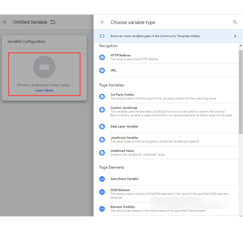 google tag manager example