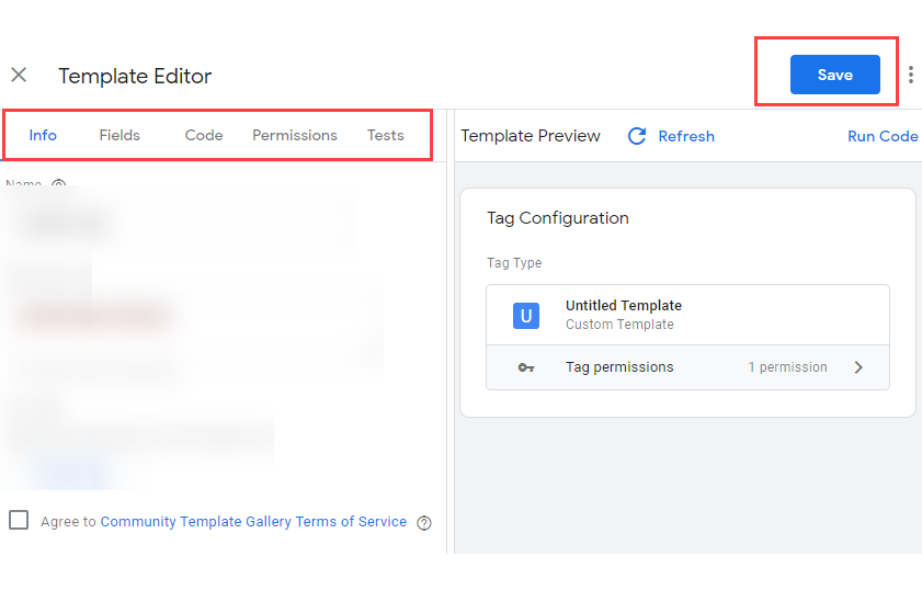 google tag manager example