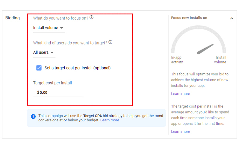 mobile app campaigns