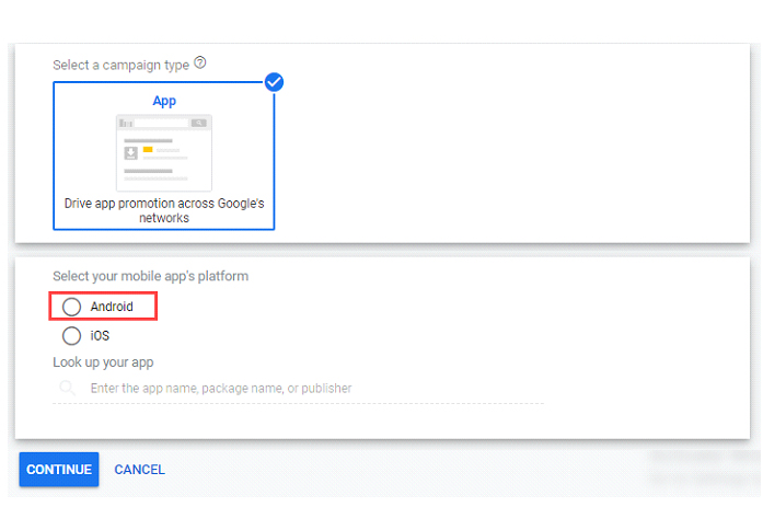 mobile app campaigns