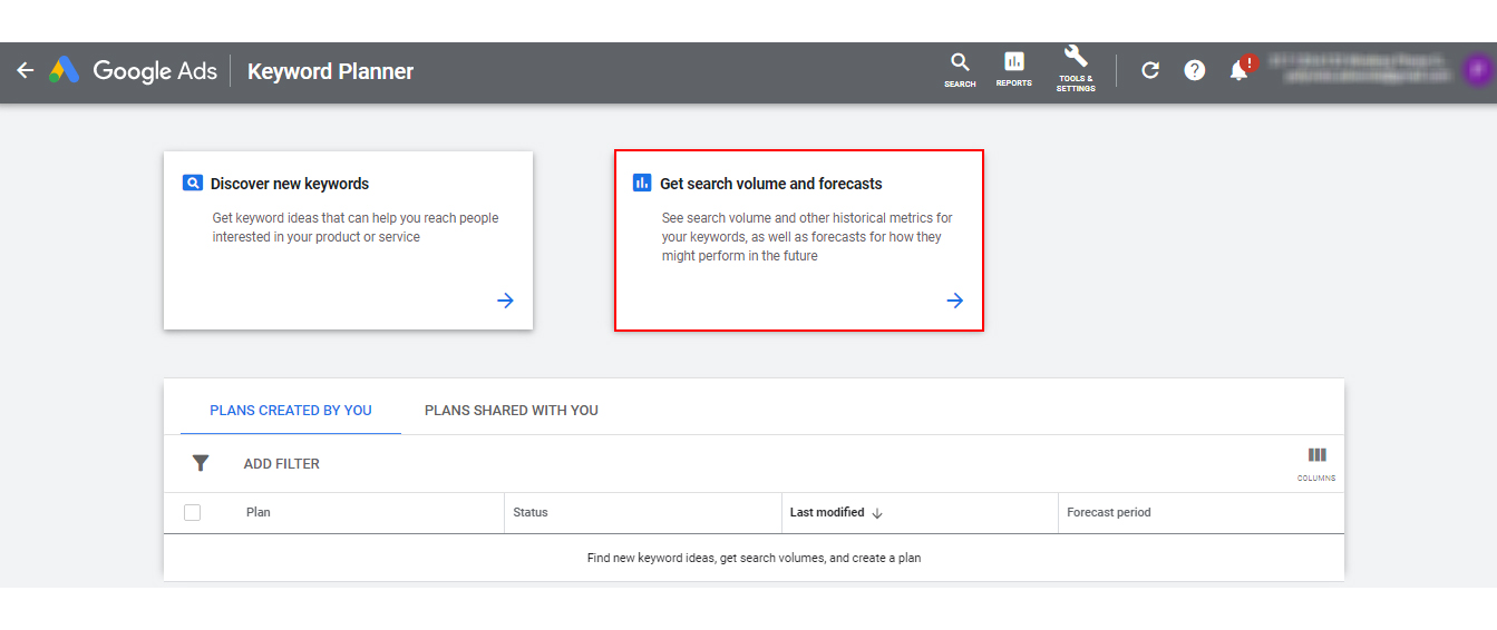 free google keyword planner