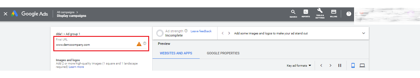 Responsive display ads specs