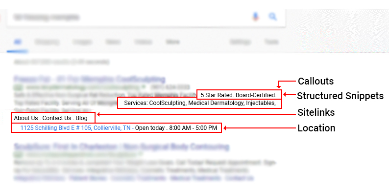 Google ads location extension
