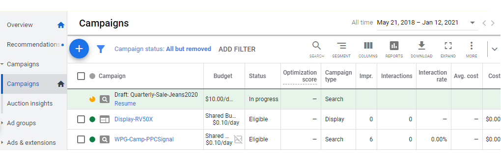 Google ads location extension