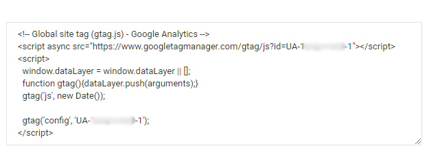 google analytics code example