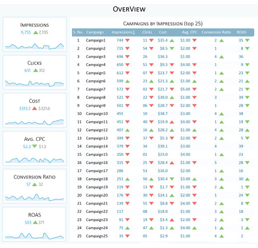 Digital marketing report template