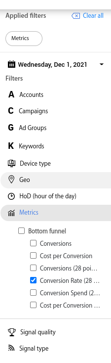 Google Ads conversion rate