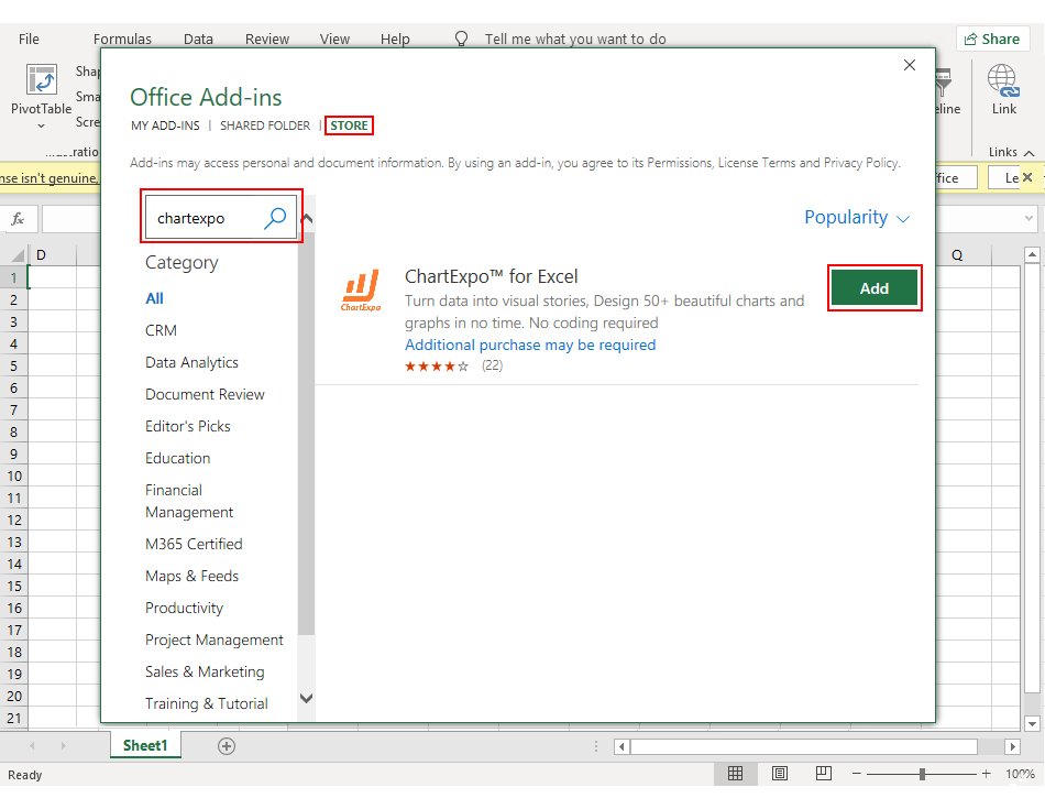 how to add Excel add-ins