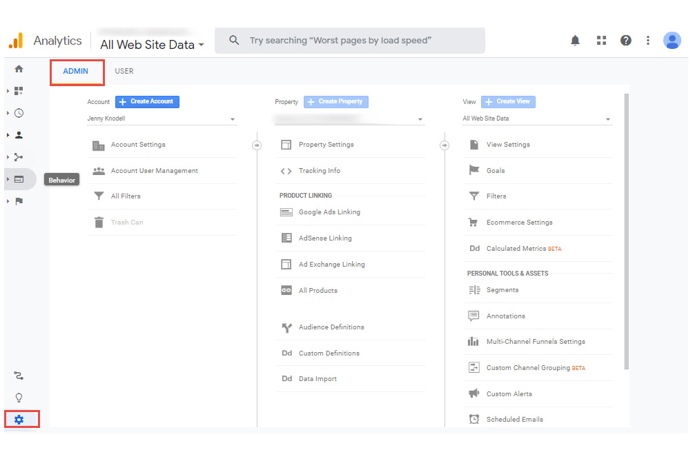 google analytics code example