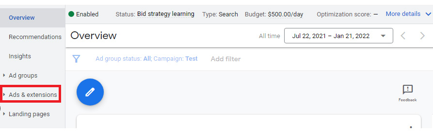 google ads promotion extensions