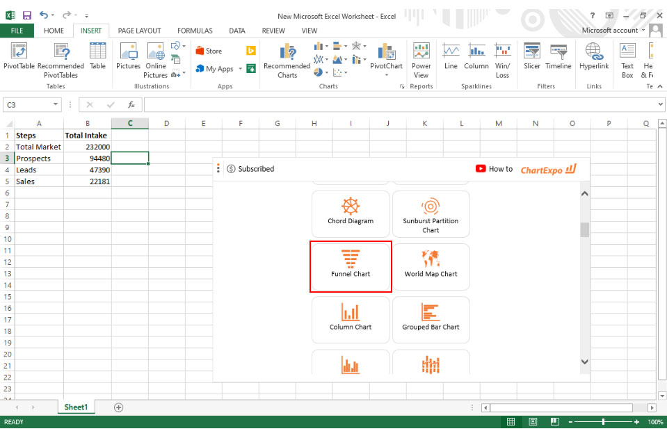 sales funnel excel