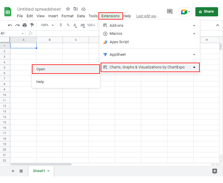 Google Sheets combo chart