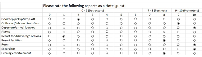 matrix survey questions
