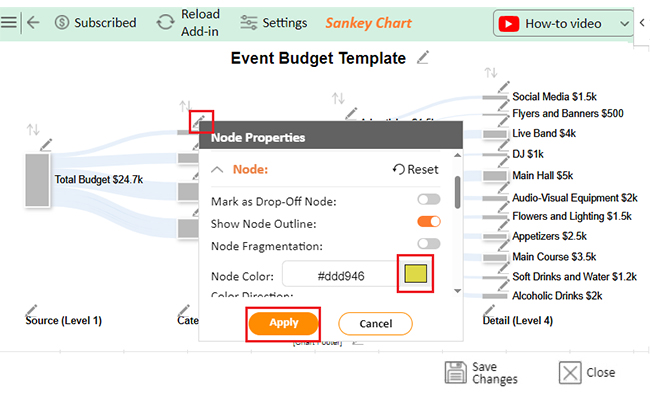 Event Budget Template in Excel 10