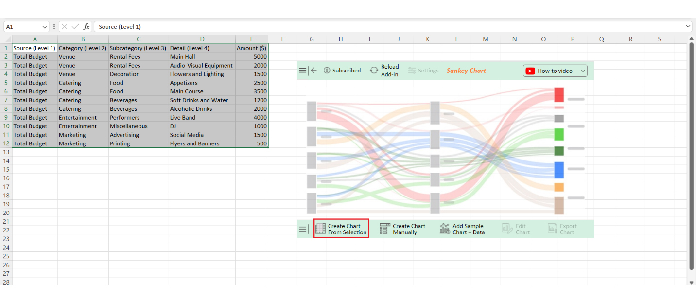Event Budget Template in Excel 4