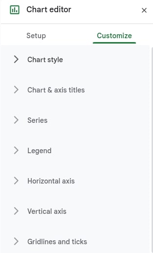 Google Sheets combo chart 6