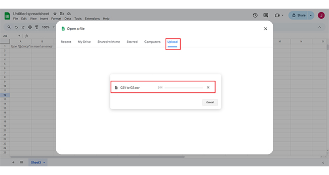 Import CSV to Google Sheets 5